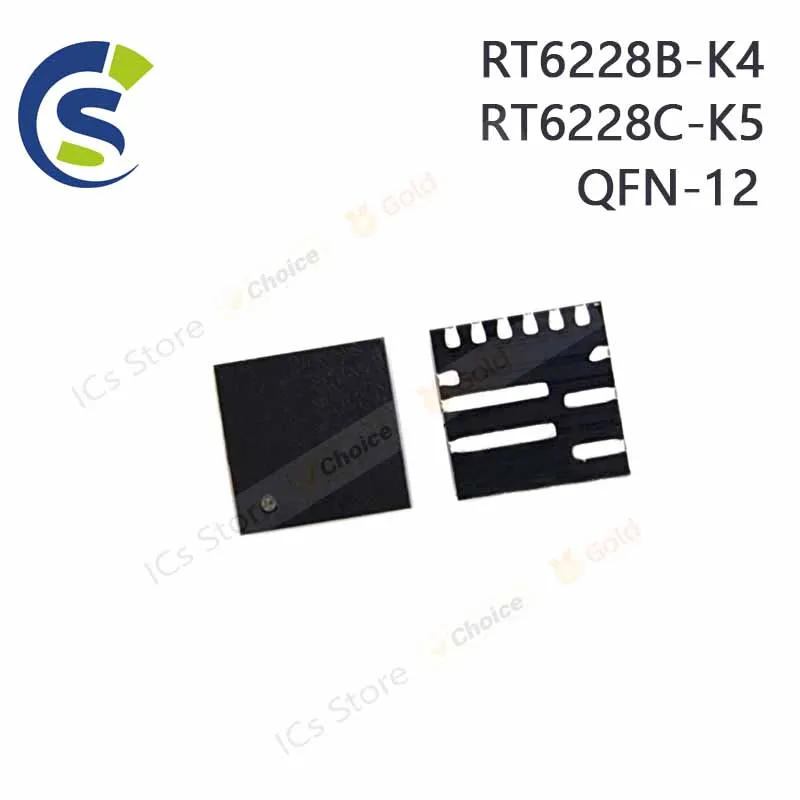 2-5PCS 100% New RT6228B RT6228BGQUF K4=5E K4= RT6228C RT6228CGQUF K5=5D K5= QFN-12 Chipset