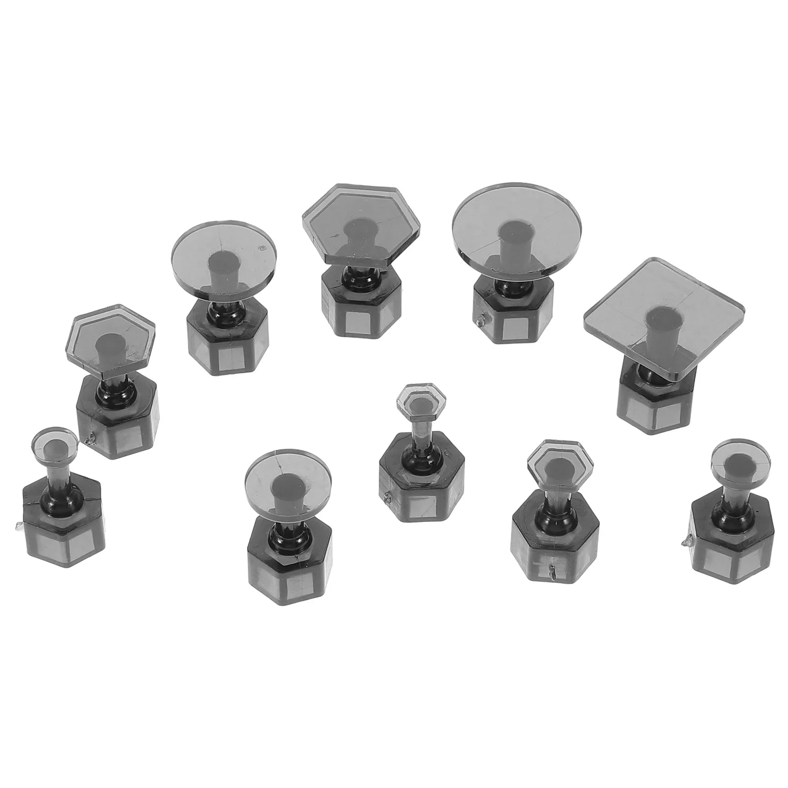 

10pcs Body Repair Pull-up Tabs for Car Dent Removal Efficient Tools Suction Cup Quick Fix Comprehensive Kit Plastic Auto