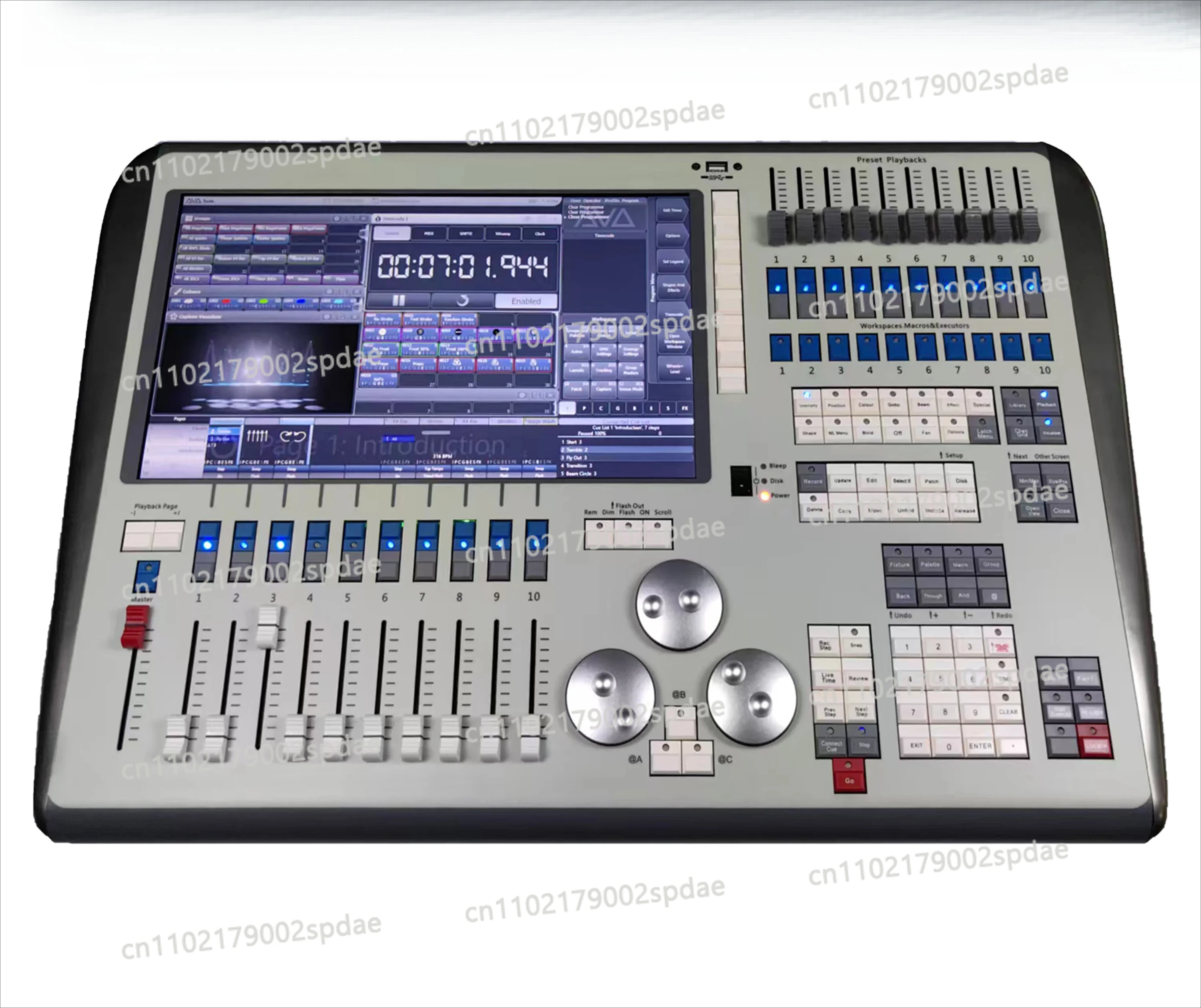 V18 Tiger Touch II DMX Controller Tiger Touch 2  Capacitive Touchscreen With flight case