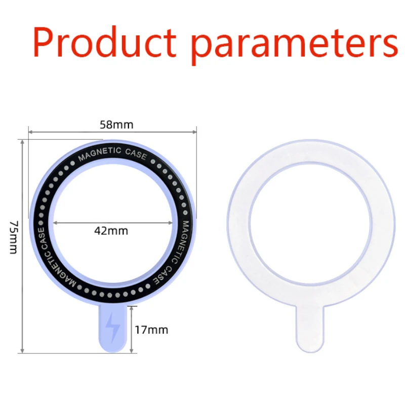 Geschikt Voor Apple Magsafe Magnetische Zuiging Opladen Mobiele Telefoon Terug Sticker Draadloos Opladen En Het Aantrekken Van Magnetische Plaat