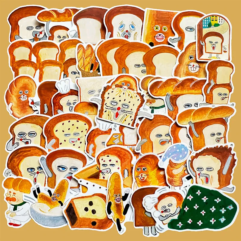 

Cute Cartoon Bread Thief Sticker Journal Material DIY Decorative for Phone Case Notebook Diary Scrapbook Craft