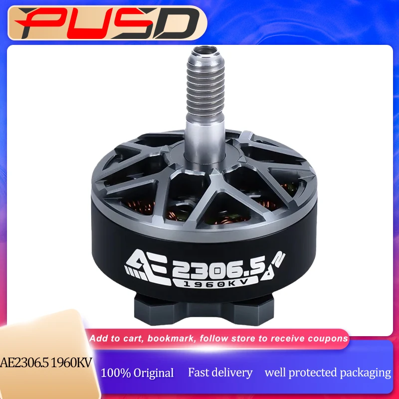 

AXISFLYING AE2306.5 V2 Бесщеточный двигатель 1860KV 1960KV 6S Совместим с 5-дюймовыми трассирующими дронами с цветочными мухами 5 мм