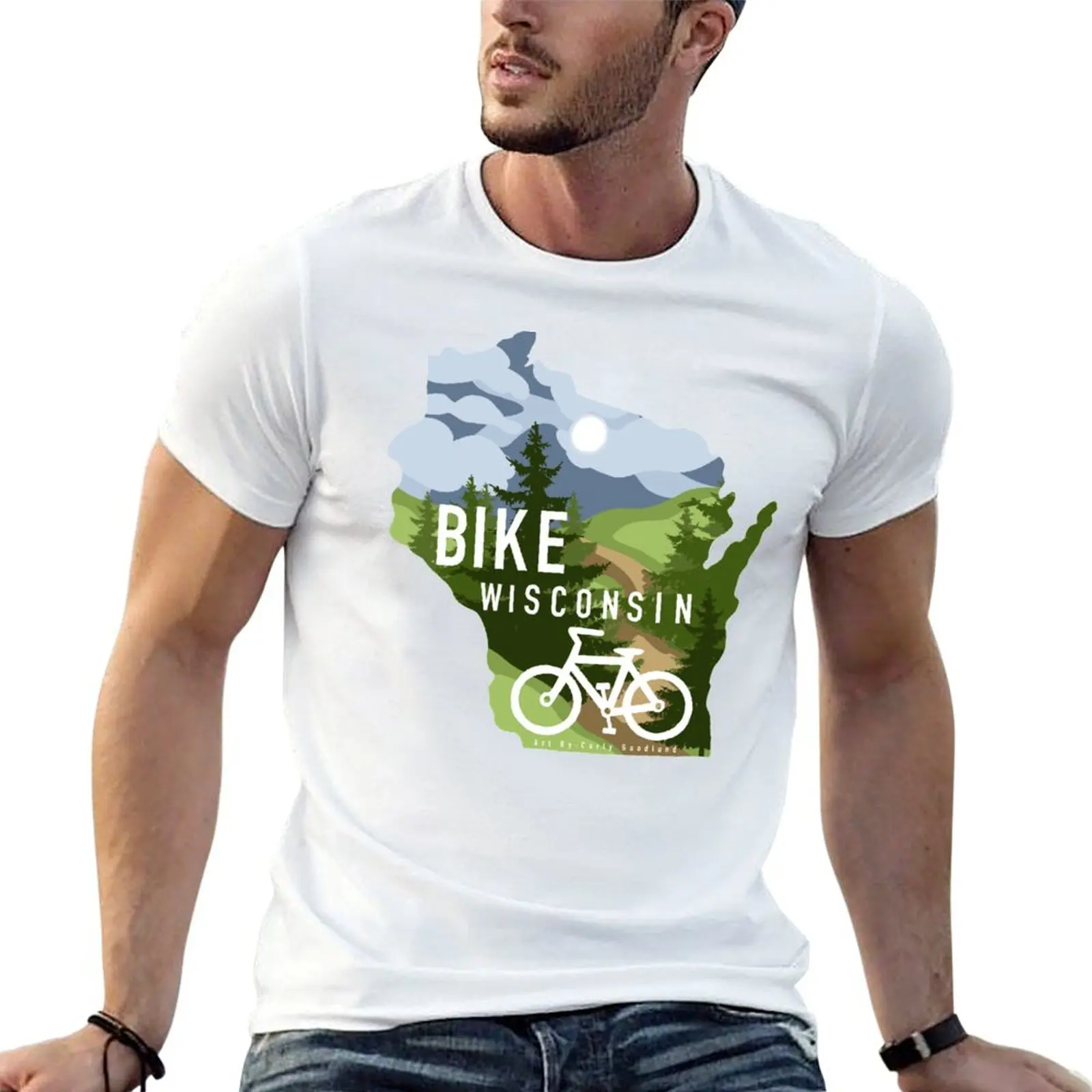

BIKE WISCONSIN T-Shirt g man t shirts for men t shirts for man graphic funny T-Shirt