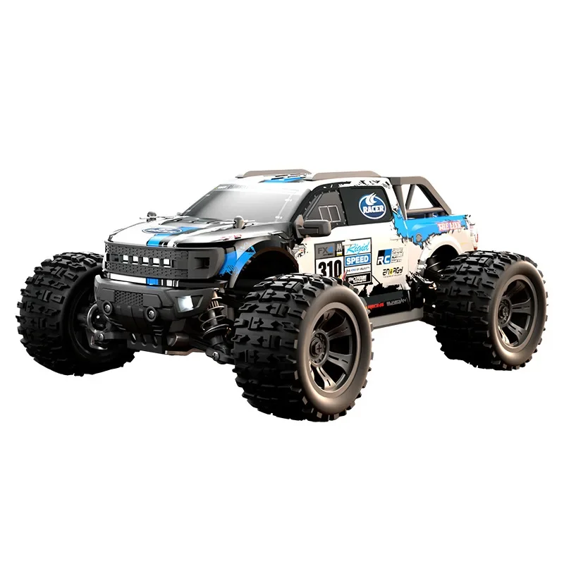 18102 RC Car 2.4G RC High Speed Racing Car 4WD Full Scale Big Wheel Off-road Truck 1/18 Scale with LED Lights for Kids