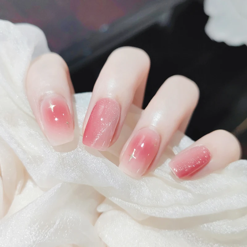 Assar livre olho de gato adesivos de unhas de longa duração cobertura completa envolve decalques de unhas autoadesivos diy salão de beleza acabado remendo de unhas