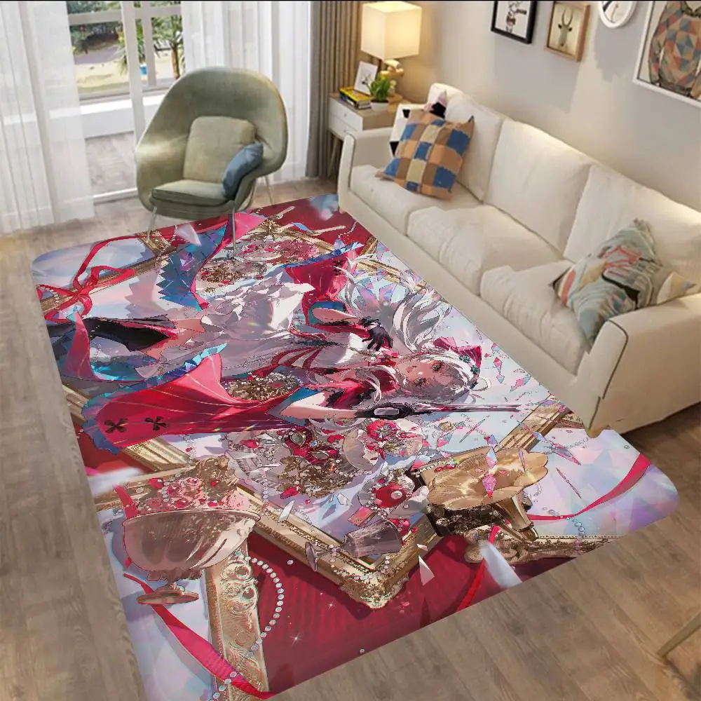 Carlotta Wuthering Waves Room Mats Anti-slip Absorb Water Long Strip Cushion Bedroon Mat Household Carpets