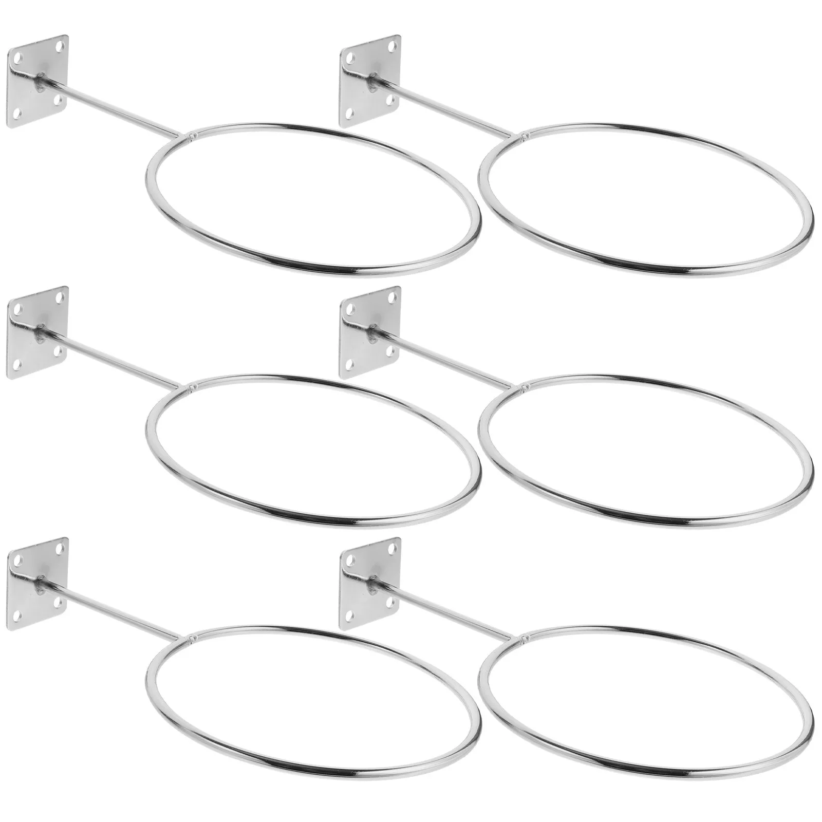 

Набор из 6 прочных железных настенных держателей для спортивных мячей (баскетбол, футбол), вешалка для головных уборов для гаража, офиса, магазина, фитнес-центра