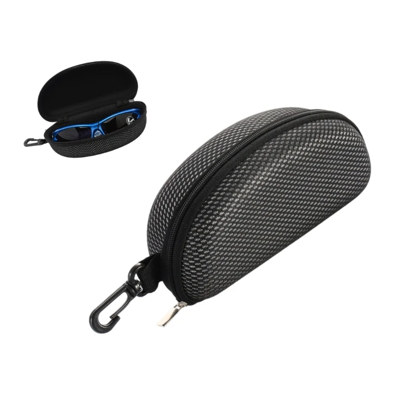 Permanent Protective Case For Cycling Fishing Sunglasses Dense Thin Plan With Slide Ending Clip Hook For Outdoor Sports Storage