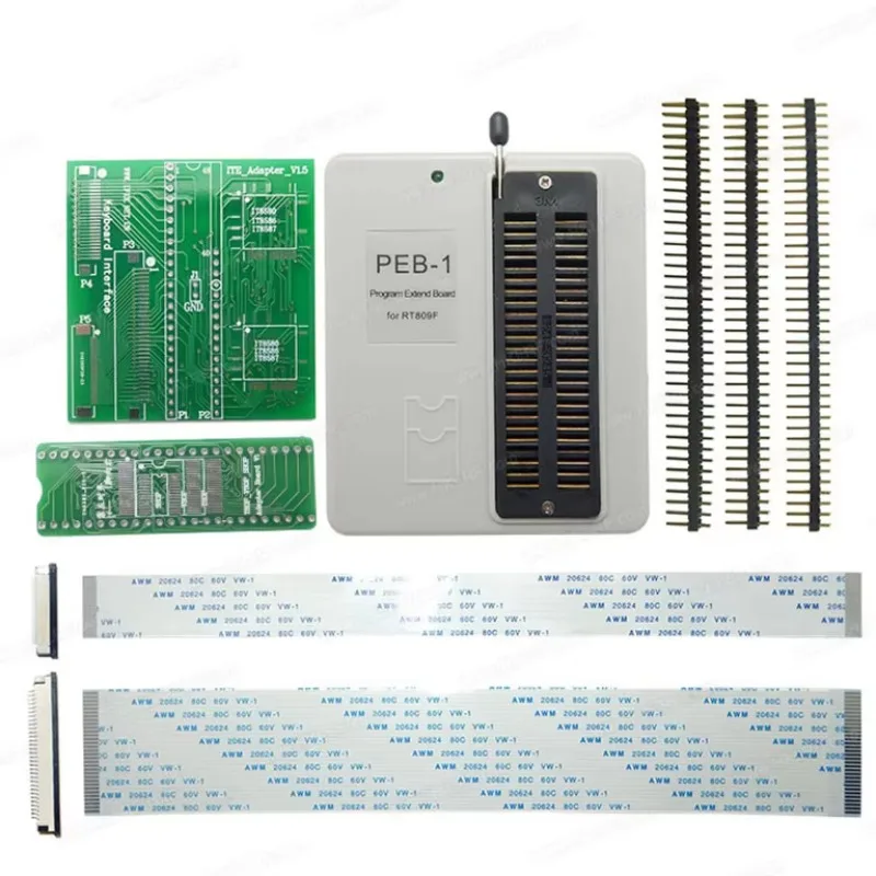New RT809F Programmer All Adapters SOP8 IC Clip Motherboard LCD Reader + PEB-1 + EDID +