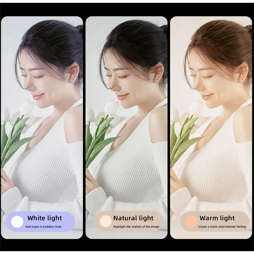 Led الهاتف المحمول Selfie ضوء المحمولة متعددة الوظائف الجمال ملء ضوء ثلاثة والعتاد سطوع 5 فولت الهاتف المحمول ملء أضواء 1.5 واط