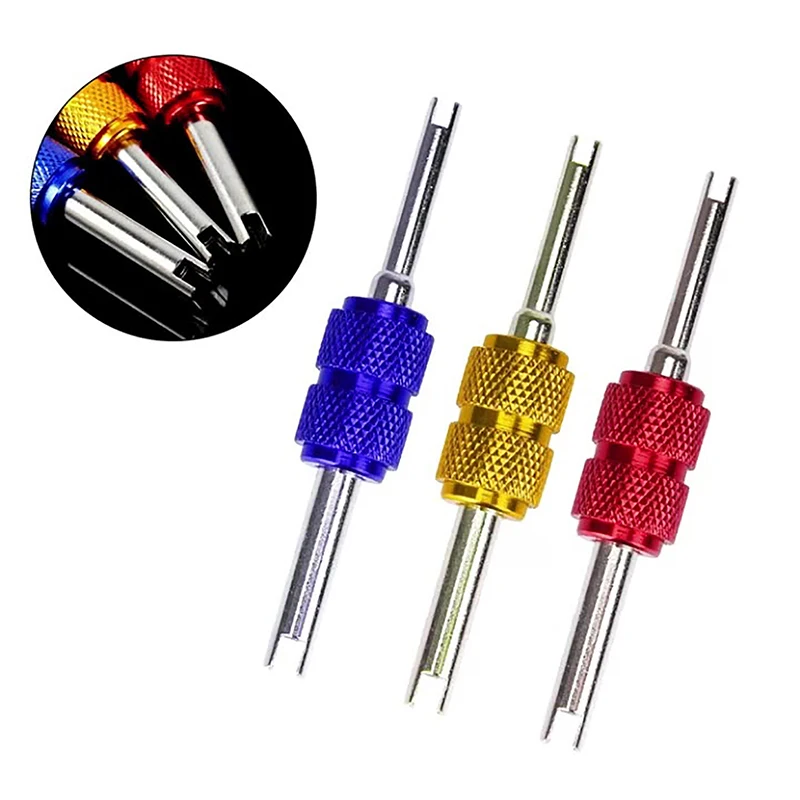 Universal Tire Valve Core Stems Remover Screwdriver Tool Dual Use Car Accessories