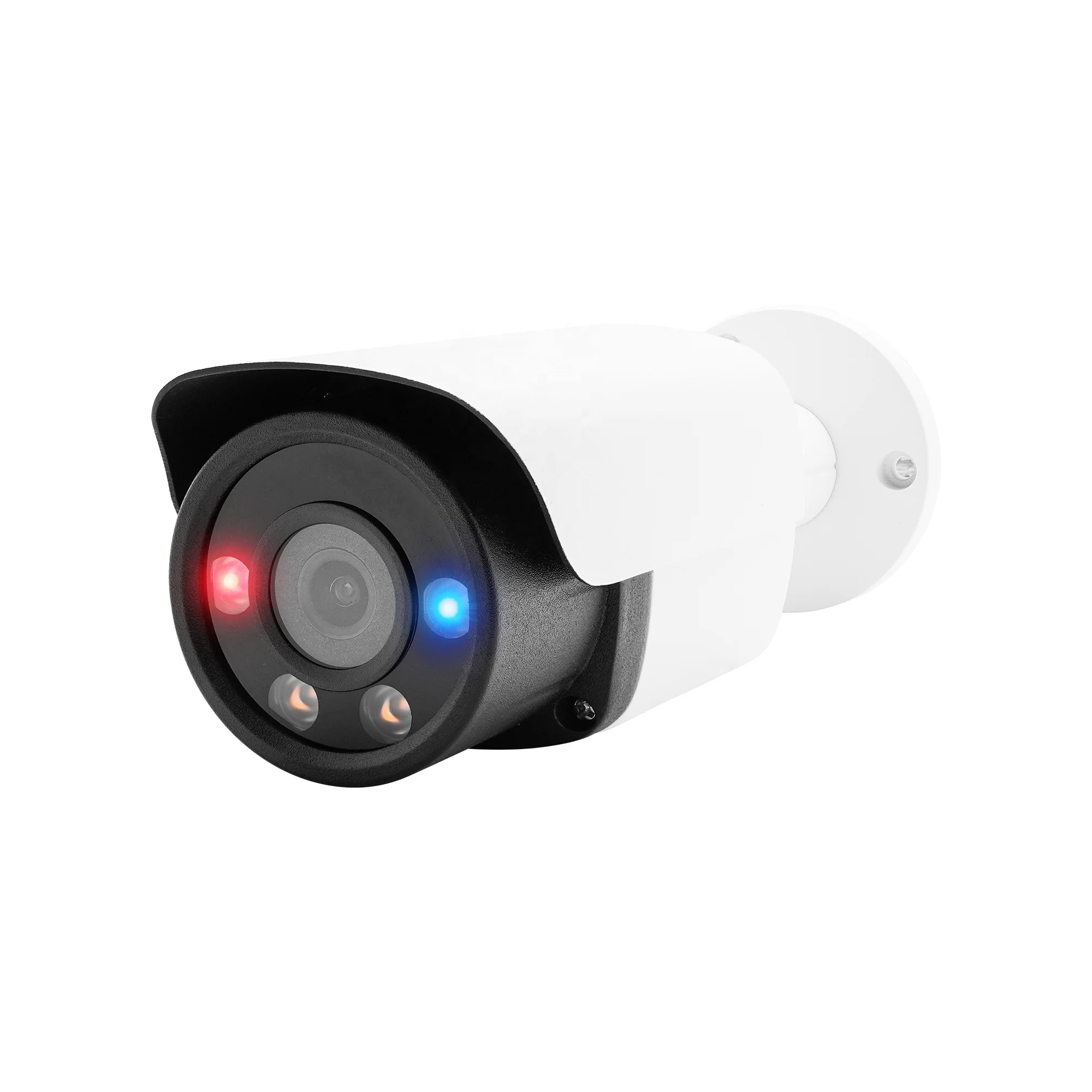 

July003 HD 6MP Full Color IP CCTV Camera Red Blue AI Face Vehicle Detection Waterproof IP67 Outdoor Security Two-Way Audio Home
