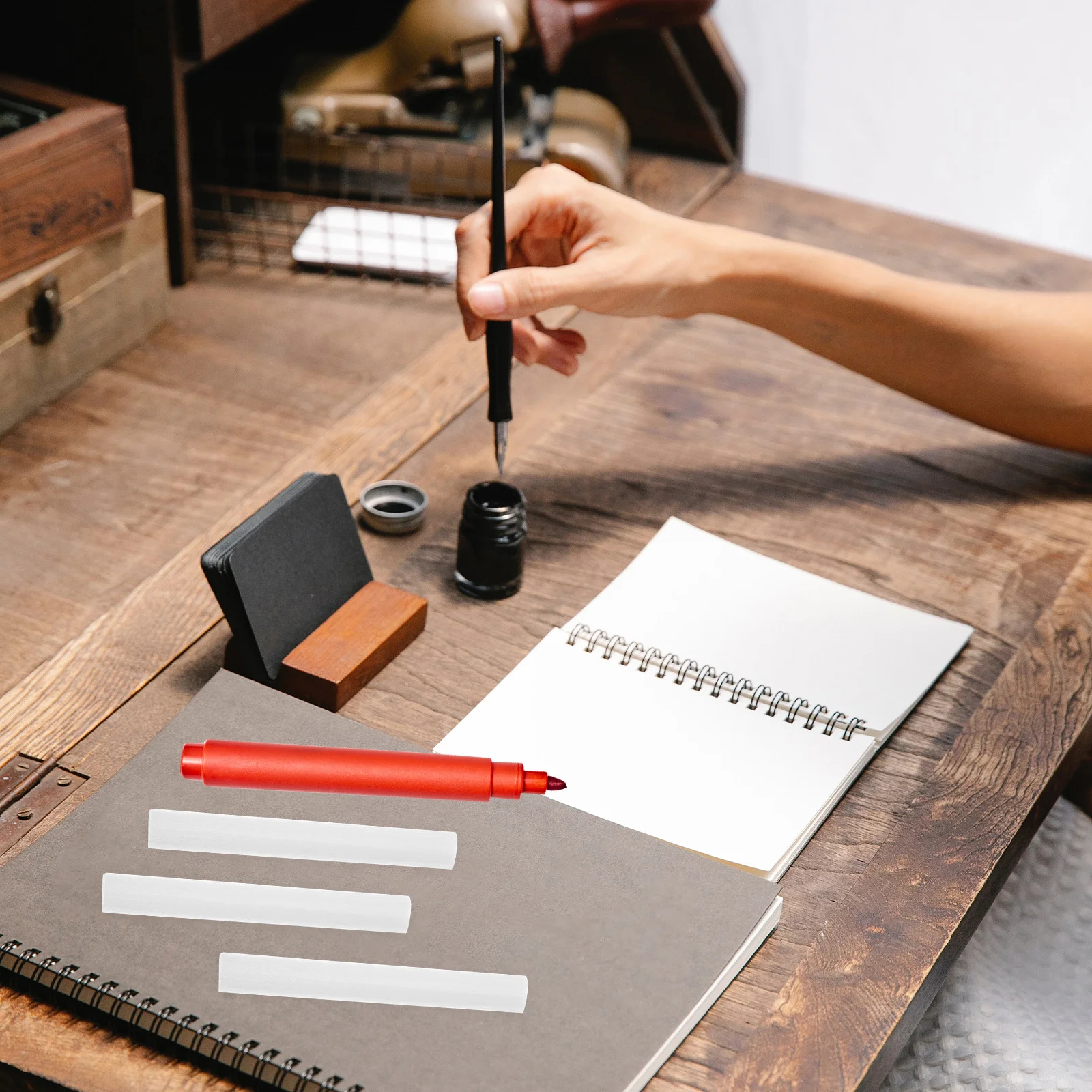 100 pçs caneta núcleo de algodão para marcadores de tinta diy substituição suave leve design compacto arte desenho esboçar marcador de tinta