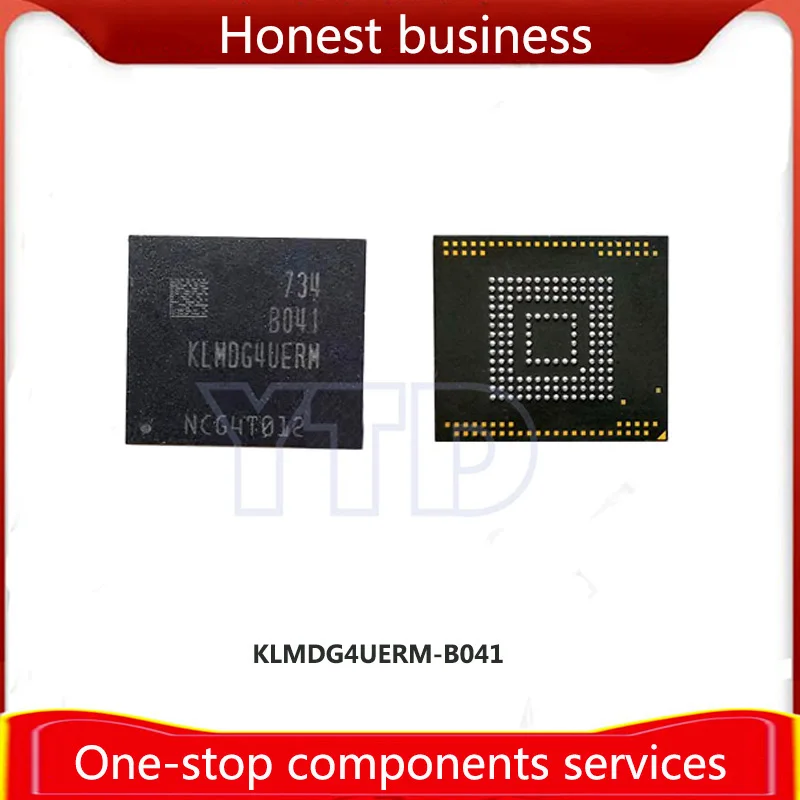 KLMDG4UERM-B041 128GB 100% Quality EMMC BGA153 128G Chip Mobile Phone Hard Disk Memory Computer Storage KLMDG4UERM B041