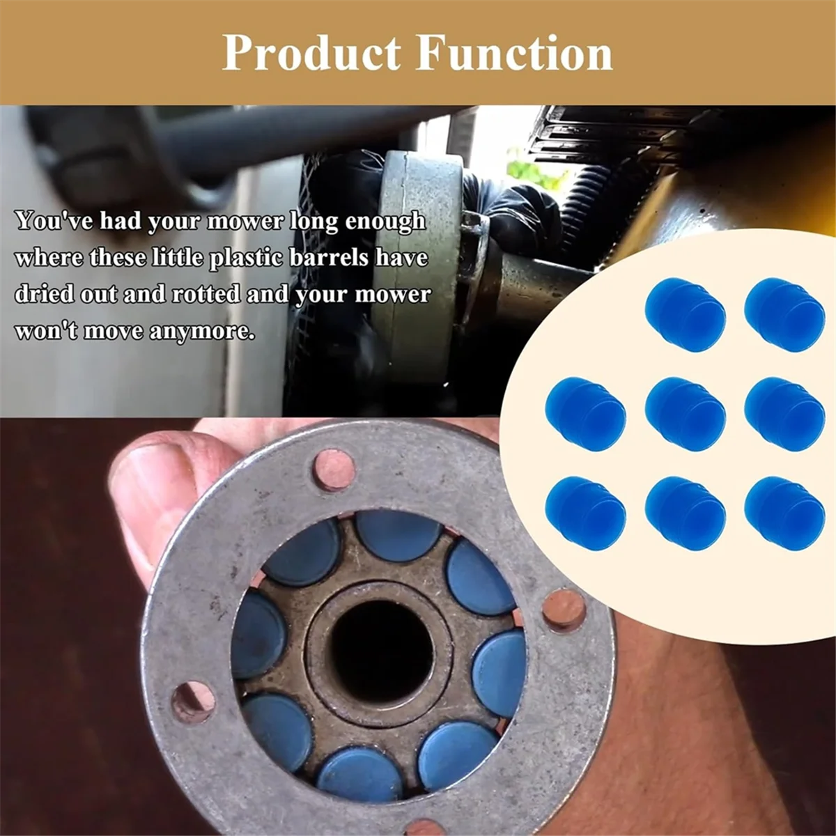 Kit Barel Penggerak BAAQ 759-3764, Poros Penggerak Mesin Pemotong Rumput Cocok untuk GT GS GSX XT3 44 48 54