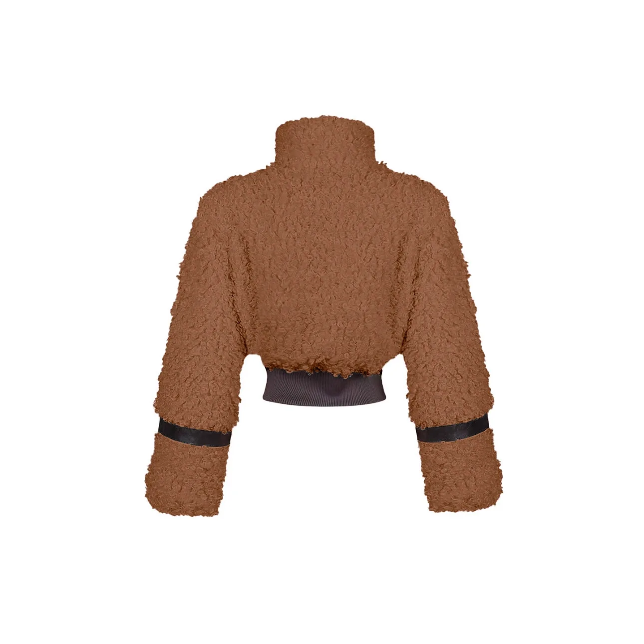 レザージャケット レディース カジュアル ファーカラー パッチワーク 冬コート レディース アウター 中国ブランド その他素材