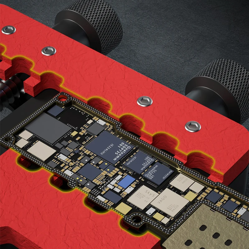 Meccanico MR6/MR6 Pro/MR6 Max/ MR6 K23Max Air PCB Board Holder apparecchio di saldatura Chip della scheda madre rimuovere la colla morsetto di riparazione del telefono