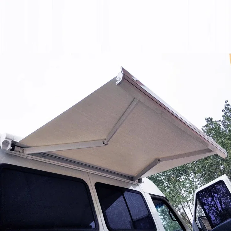 2.5x2.0M / 3.0x2.5M RV Awning Side Vehicle Retractable Trailer Side Tent RV Modification Supplies Sunroof Convertible Hardtop