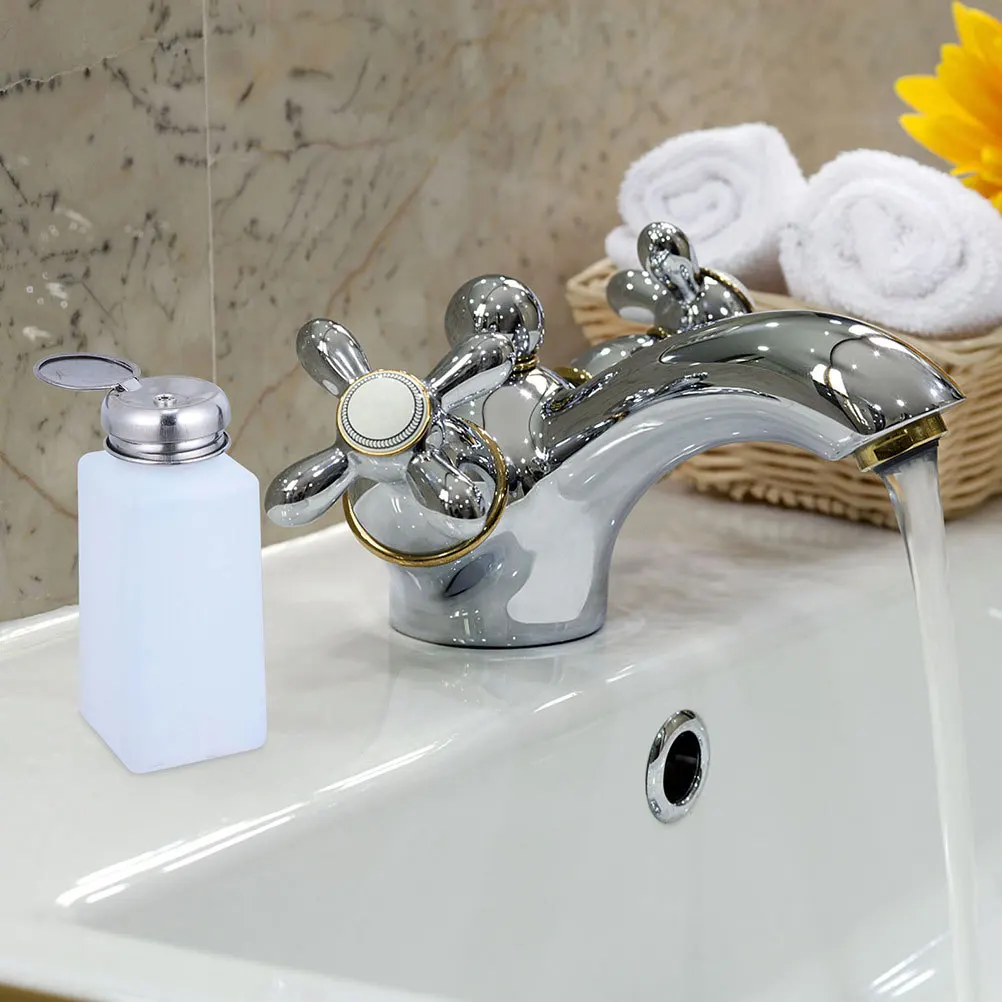 3 قطعة دفع تصميم زجاجات الكحول مكافحة ساكنة البلاستيك إعادة الملء زجاجات تخزين السائل لمختبر الاستخدام الصناعي مكافحة ساكنة زجاجة