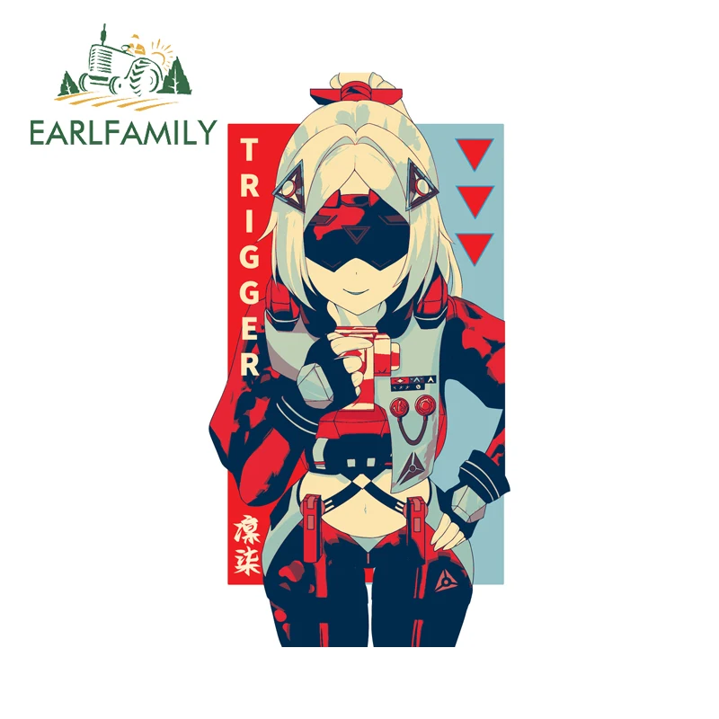 

EARLFAMILY Trigger Colorful Poster Car Sticker Retro Zenless Zone Zero Occlusion Scratch Vinyl Decal Car Door Protector Decor