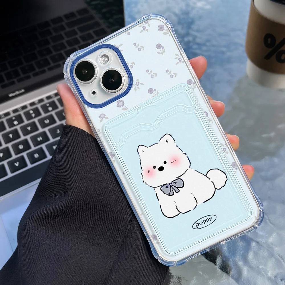 Soft TPU Card Slot Bag Holder Case For Samsung A55 A54 5G S24 Ultra Funda S23 S22 S21 Plus FE A72 A71 A73 A16 A06 A05S A35 Cover