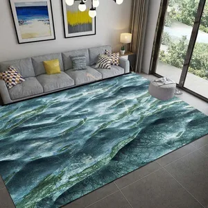 Großer 3D -Meerspitzel des Meeres, Spielmatte, Bodendekoration, Wohnzimmer, Schlafzimmer, Hotel, Lounge, Kinder, Wasser, Haus 11 Hauptverkäufe Nautische Teppiche - №11