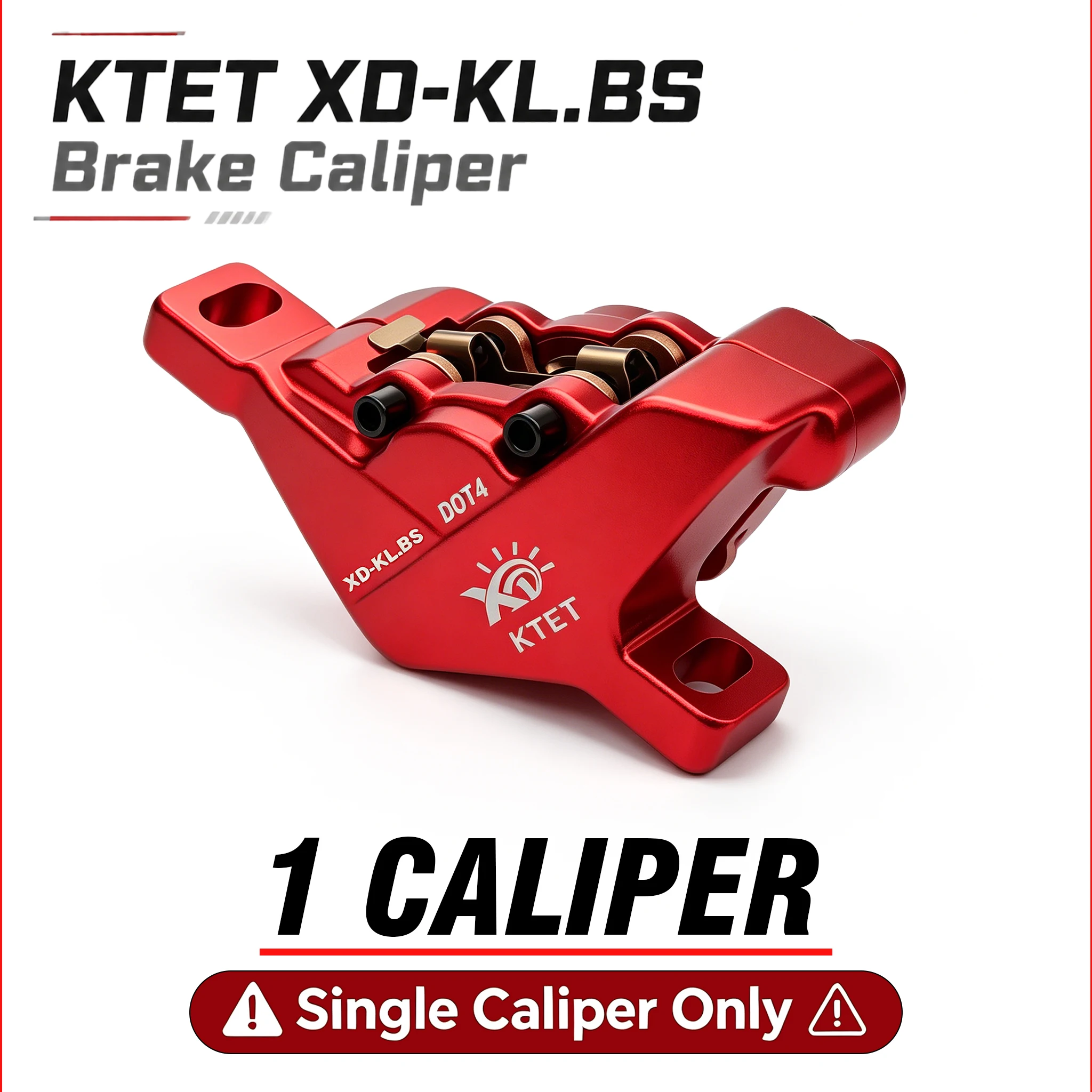 Bopzin M2000 C21 M22 Brake Caliper, KTET XD-KL.BS 2 Piston Hydraulic Disc Replacement, for E-Bike