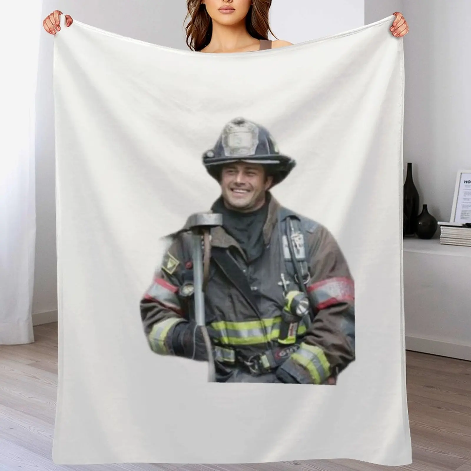 Kelly Severide - Taylor Kinney - Chicago Fire Throw Blanket Summer Beddings Beautifuls Plaid on the sofa Blankets