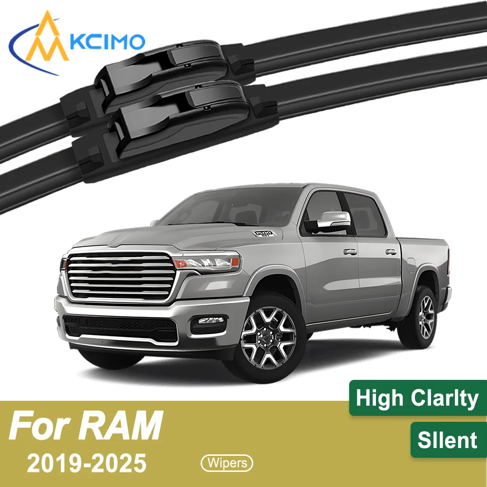 

2-Pack Superior Wiper Blades for RAM 1500 DT 2019-2025 All-Season Durable Quiet Wiping Uninterrupted Visibility
