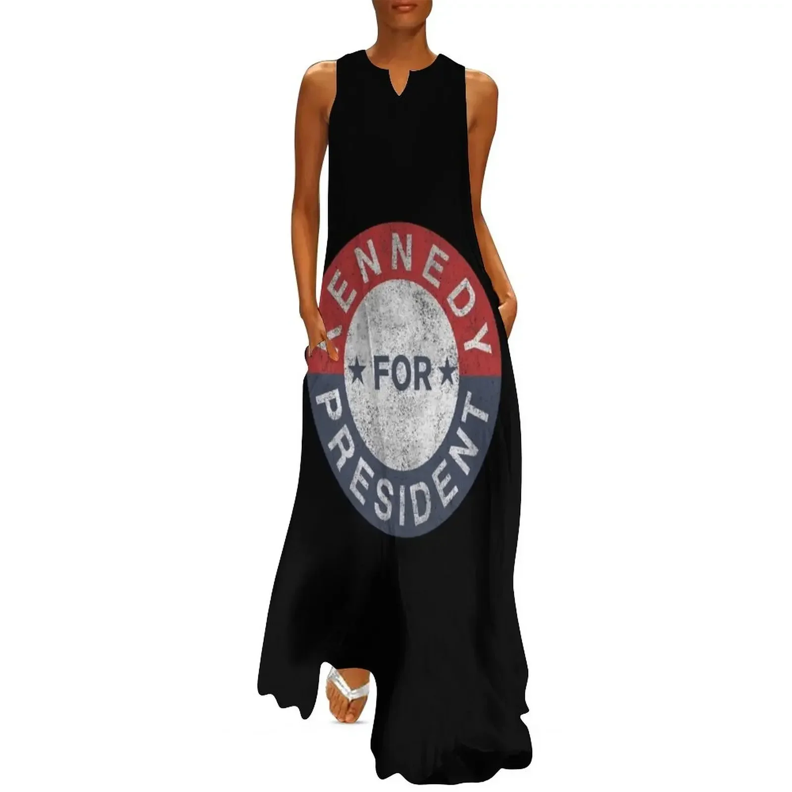 

Vintage JFK Kennedy For President 1960 Long Dress Women's summer suit Women's summer dresses women's summer jumpsuit Dress