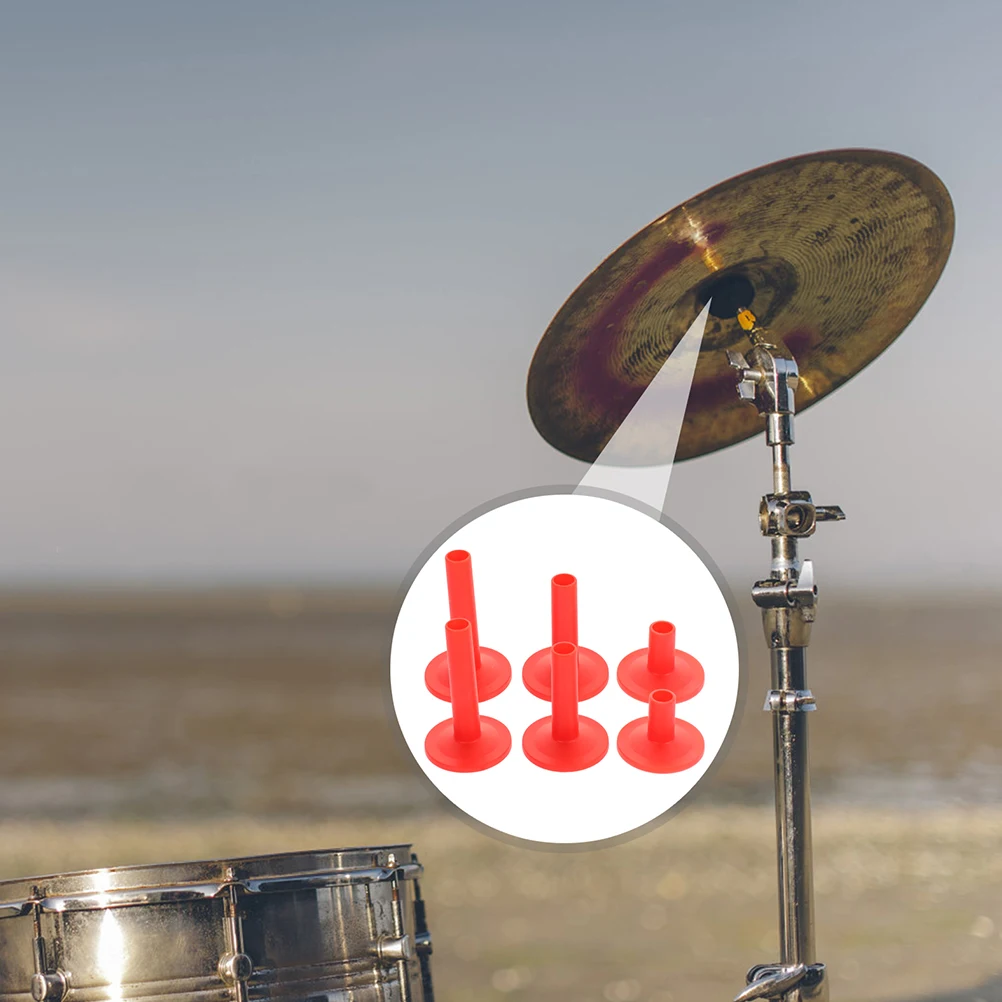 

9pcs Plastic Sleeves For Kits Durable Flanged Sleeve Replacement Lightweight Anti-Wear Compatible With Boom Stands Cymbal Stands