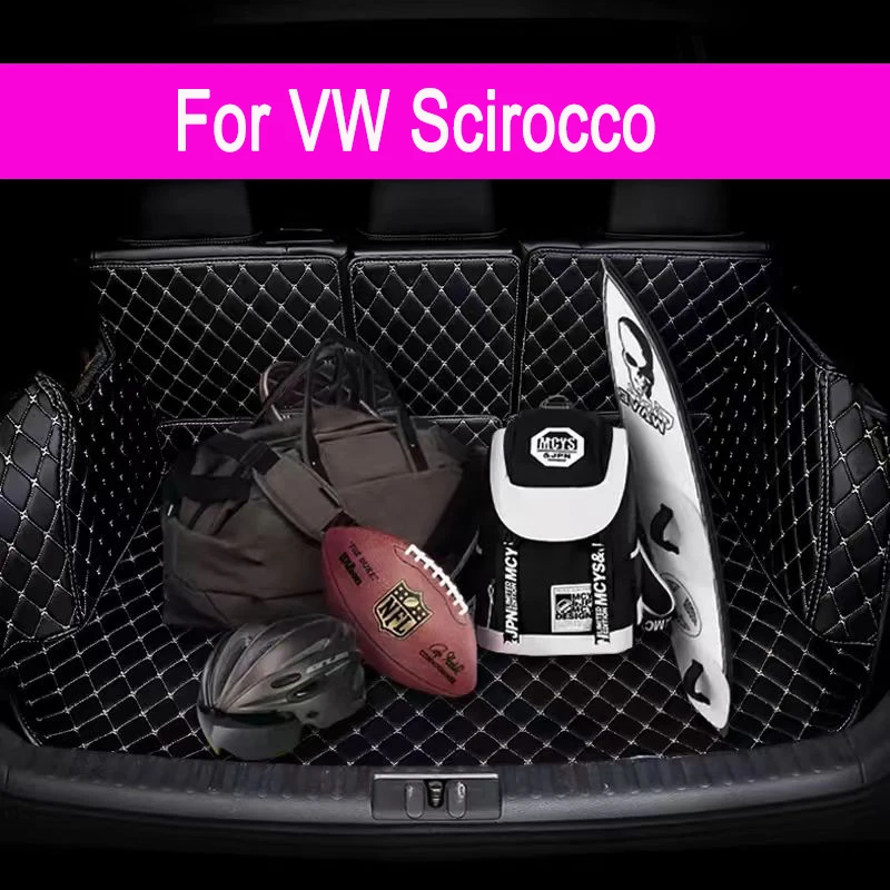 Car trunk mat for Volkswagen Scirocco 2009 2010 2011 2012 2013 2014 -2017 Interior Accessories