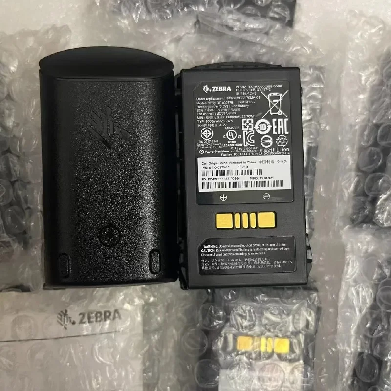 Batería 100% Original para Escáner de código de barras, 5200mAh, para ZEBRA MC33, MC330, MC3300, BT-000337, BT-000375-00