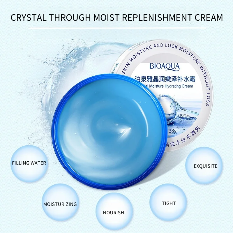 Crystal Moisturizing and Nourishing Cream, Containing Sodium Hyaluronate, Is Refreshing and Smooth, Hydrating and Moisturizing, Leaving Skin Hydrated and Smooth The First Choice for Daily Skin Care