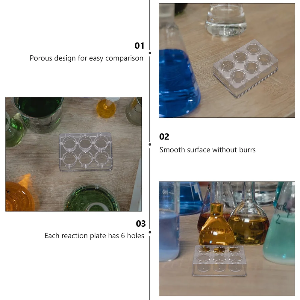10 шт. оборудование для химических экспериментов - пластины с отверстиями, пластиковые принадлежности для реакции, колодезные доски