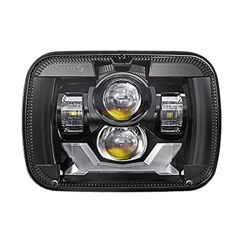 

85W DOT Brighter Anti-Glare H6054 5X7 7X6 LED Headlights,DRL Turn Signal Hi/Low Sealed Beam For Jeep XJ Ford GMC