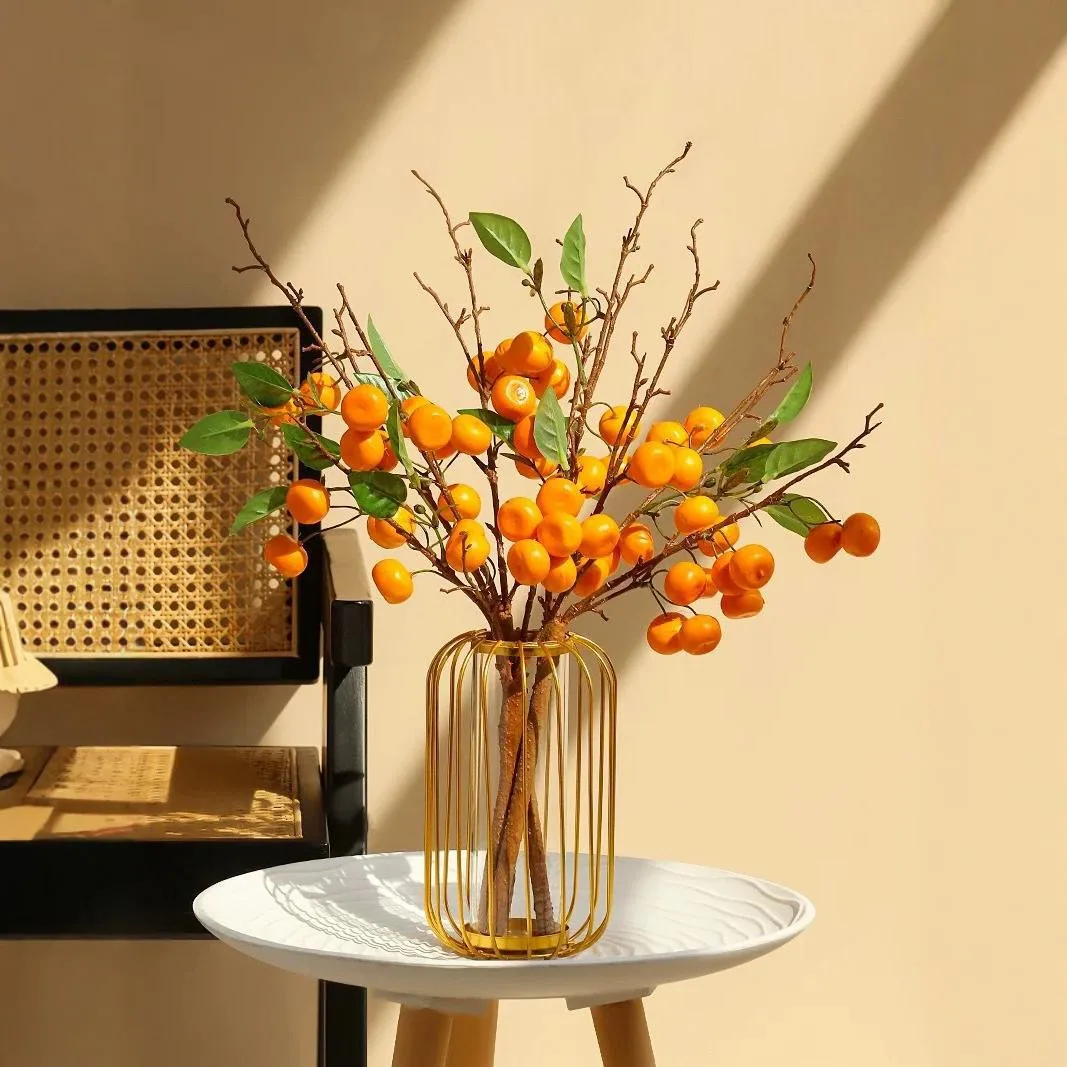 New little rrange Artificial Fruit long branch Simulation flowers For Home Wedding decor birthday party Christmas decoration