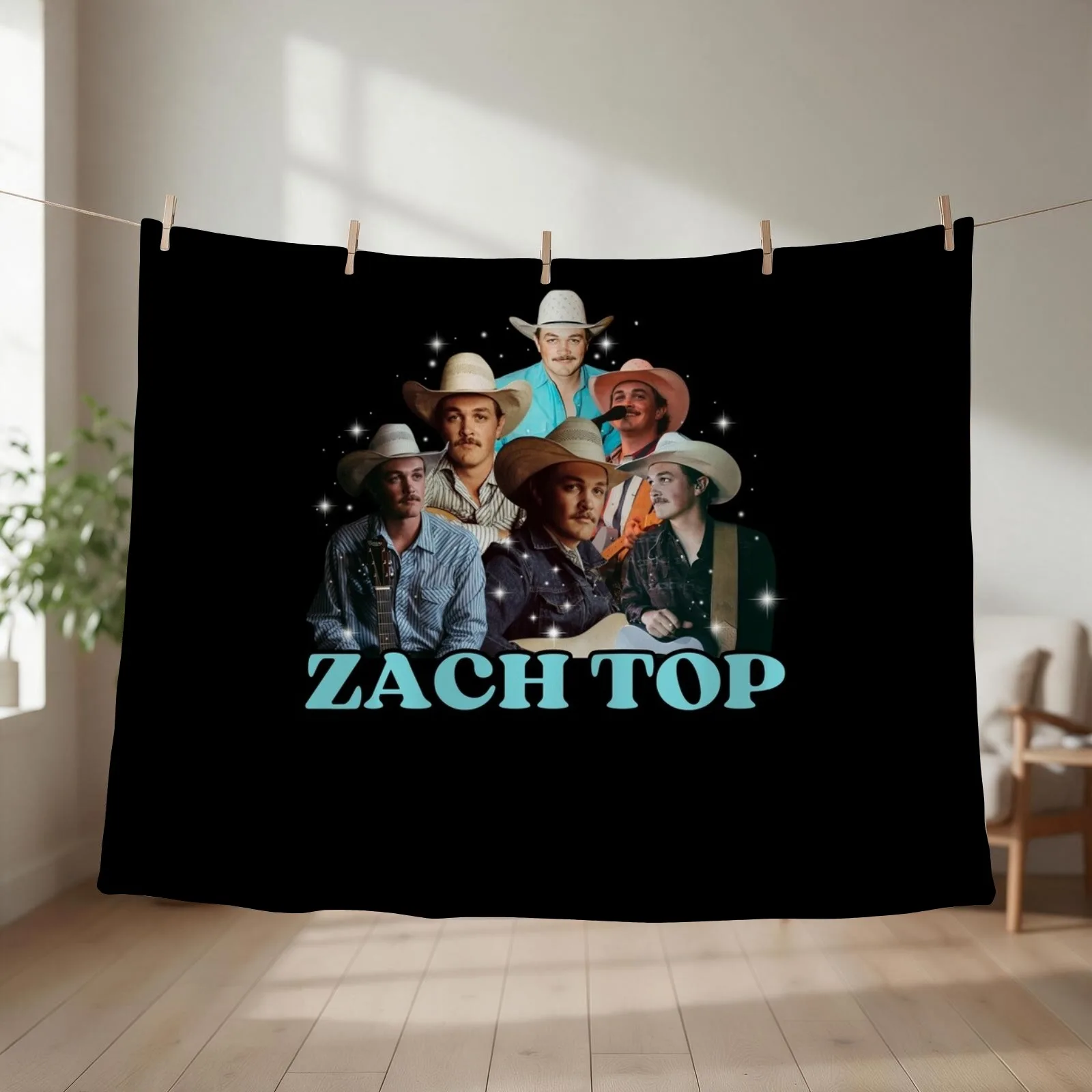 Country Music Bootleg Throw Blanket couch cozy soft plush fuzzy picnic outdoor blanket