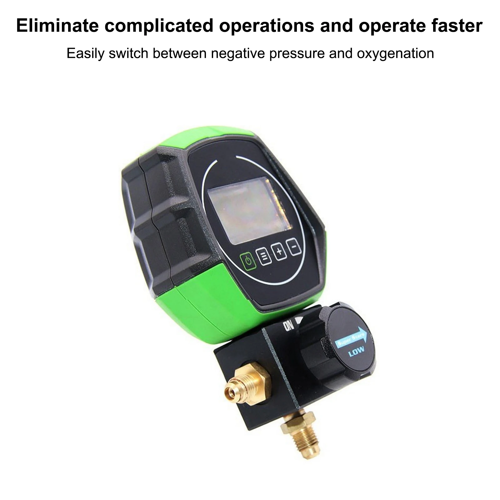 Digital Manifold Gauge Refrigeration Vacuum Pressure Temperature Leakage Tester Diagnostic Tool for Car Air Conditioning