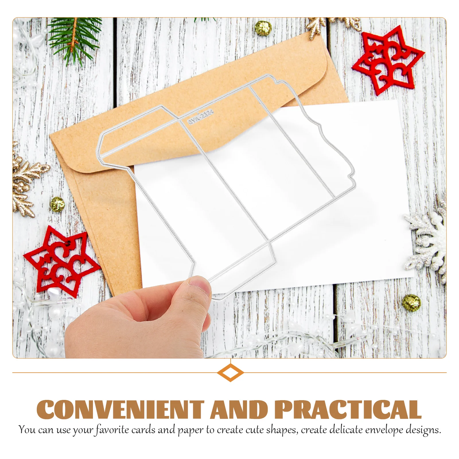 

1Pcs Multi-Functional Cutting Die Envelope Template DIY Stencils Scrapbooking Card Making Metal Die Cuts
