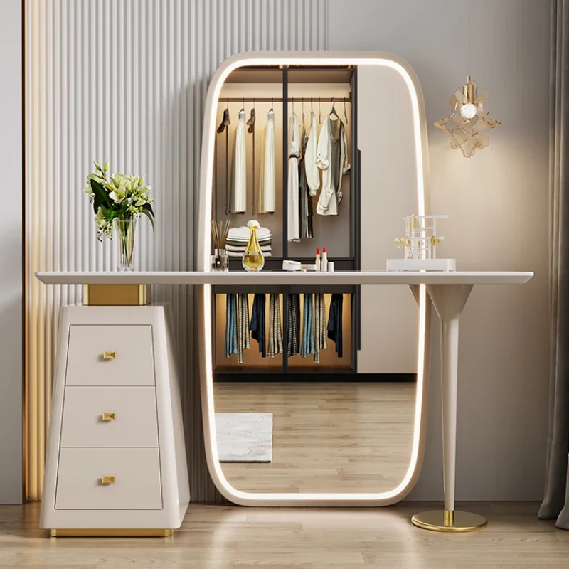 

Aesthetic Mirror Vanity Table Living Room Modern Women Organizer Dressing Table Comfortable Design Vestidores Home Furniture