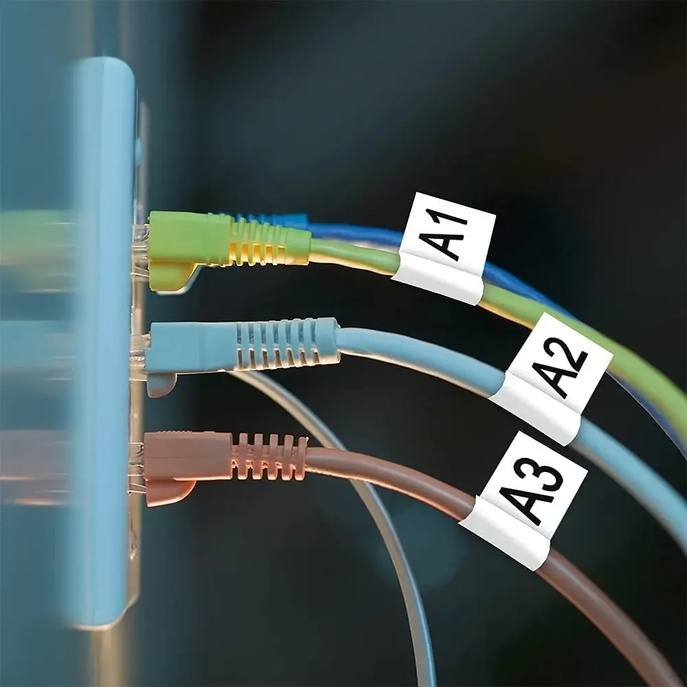 E1000プロラベルマシン産業用ラベルメーカー、Heat Shrink Tube 産業用ラベル付けジョブ用のラベル機、ブラザーTZe-231ラベルテープと互換性あり