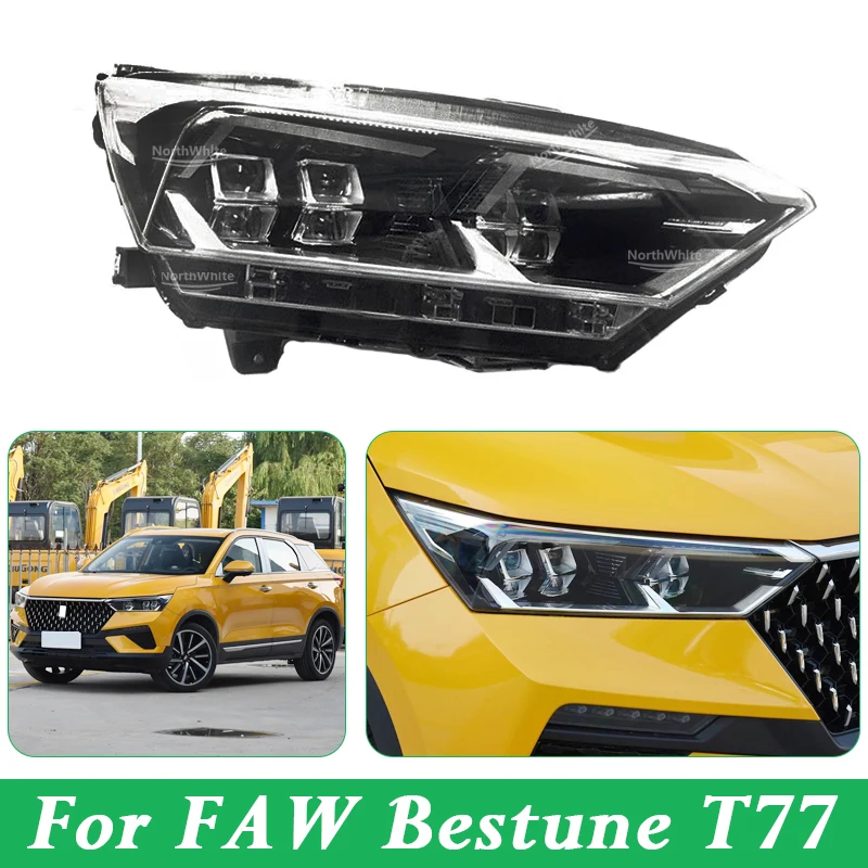 Front Bumper Headlight For FAW Bestune T77 Head Light Head Lamp
