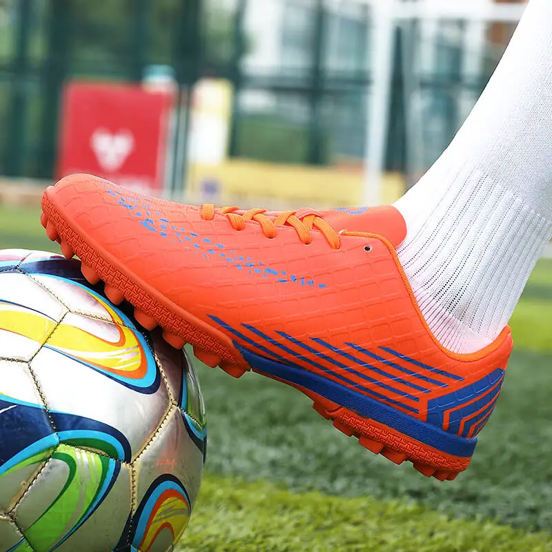 Zapatos de fútbol para hombre y niño, botas con tachuelas, tenis de fútbol, zapatillas de entrenamiento antideslizantes, entrenamiento de césped