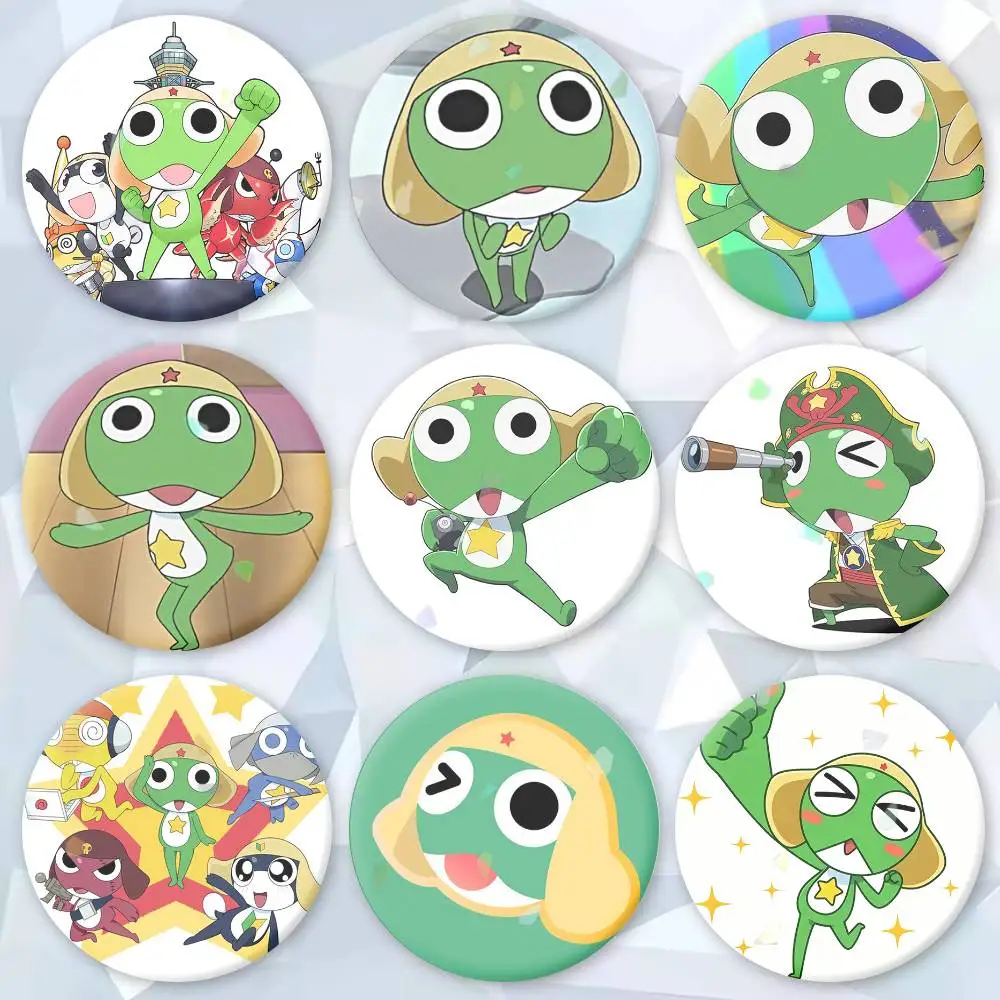 

K-Keroro Gunsous Frog Anime Brooches Cartoon Badge Pins Backpack Hat Accessories Friend Gift