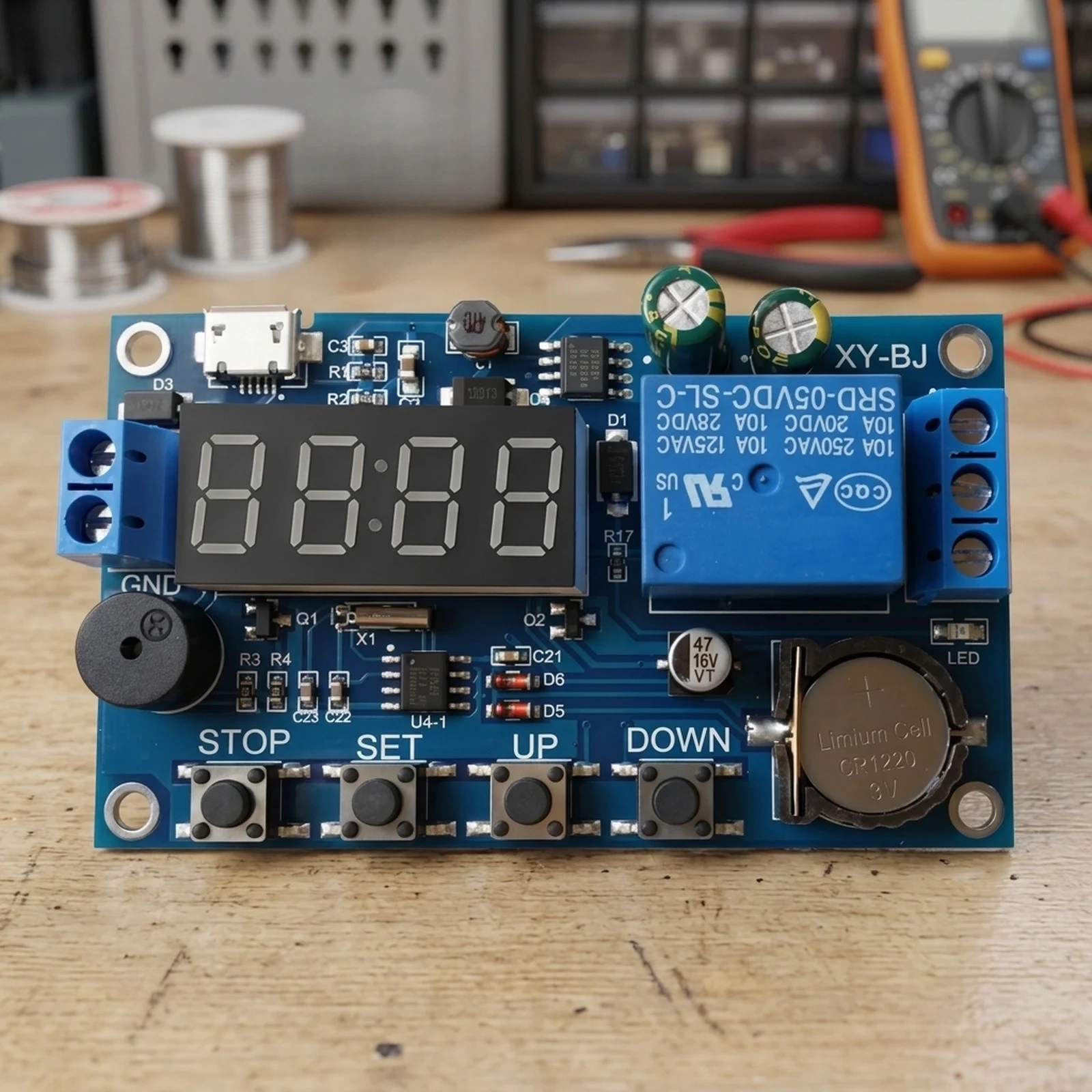 New Practical Real-time Relay 5.0V--60V Multiple Mode Control Power Supply Switch Control Board 5 Time Periods