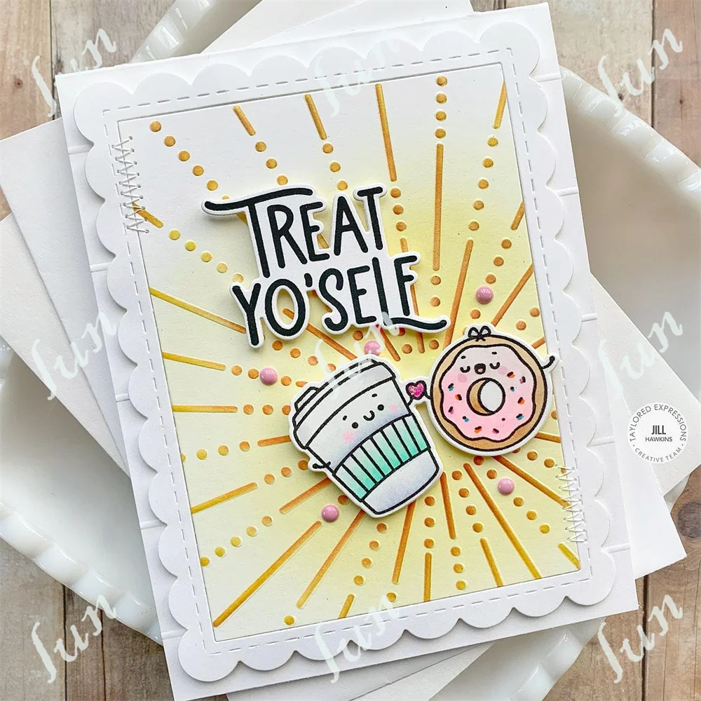 Sweet Hugs Wrods Cutting Dies for Scrapbooking Decoration Twinkle Lights Background Stamps Dots Layering Stencils Embossing
