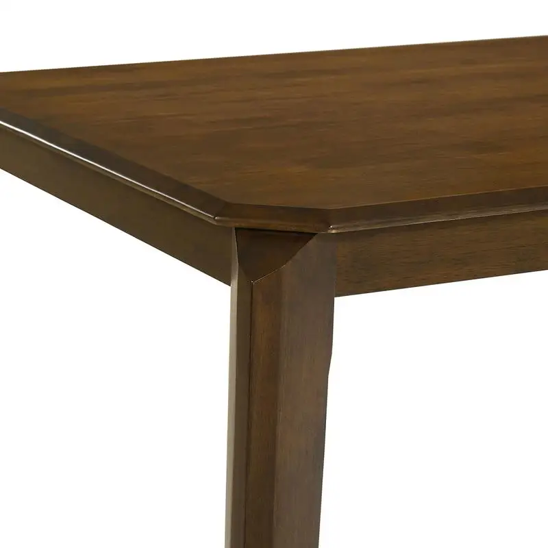 طاولة طعام مستطيلة باللون البني الداكن، تصميم حديث، هيكل قوي، مثالية للاستخدام المنزلي أو المكتبي، مقاعد تتسع لـ 6-8 أشخاص #6