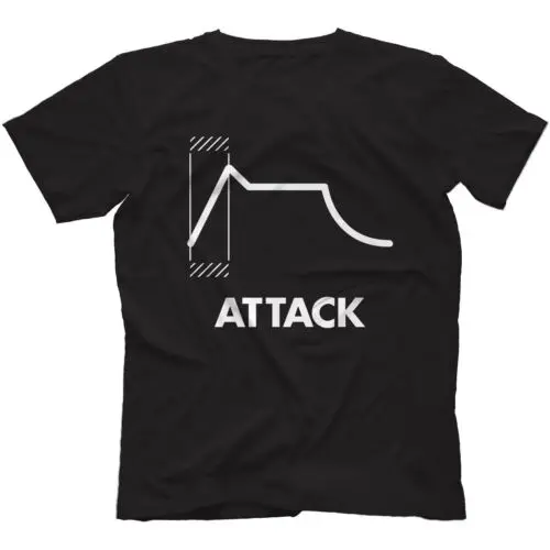 

Envelope Attack T-Shirt 100% Cotton Retro Synthesiser Analog