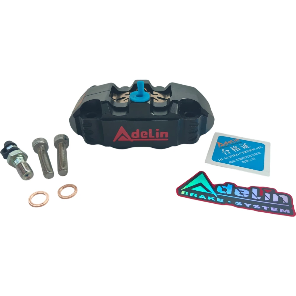 CNC Adelin ADL-14 Four Piston Brake Caliper 82mm Radial Mount Small Radiation Disc Brake Caliper For Pitbike Yamaha Honda RSZ view 4